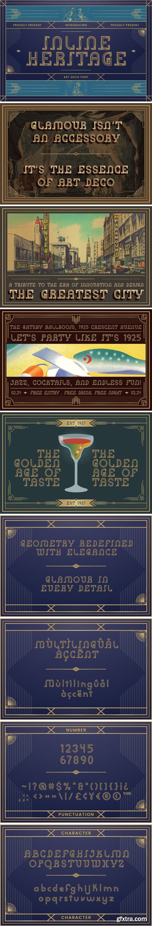 CM - Inline Heritage - Art Deco Font 290914001