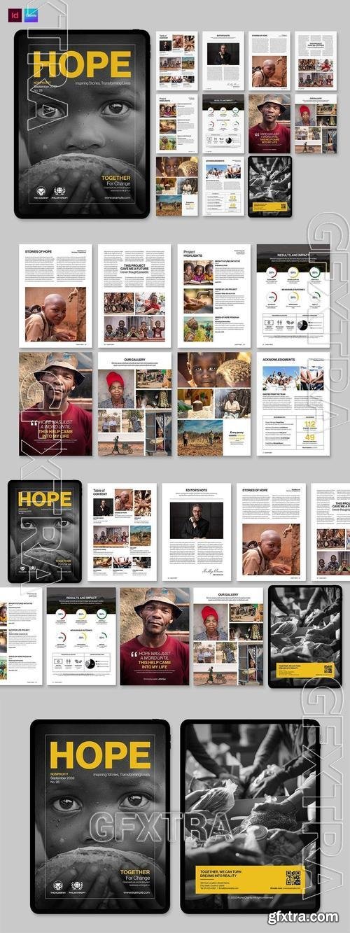 Charity Ebook & Digital Magazine Template 5Q2G4GV