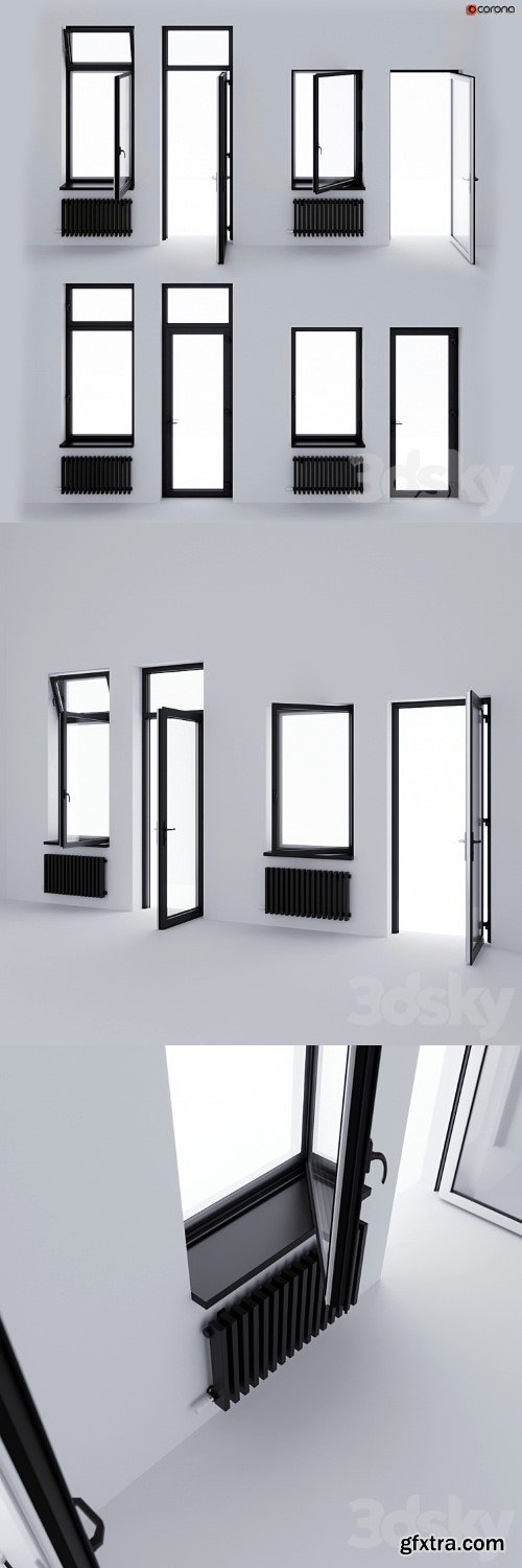 3dsky Pro - Aluminum window and balcony door ALUMIL
