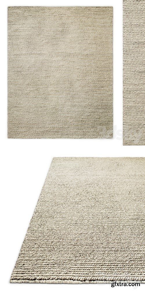 3dsky Pro - Tala Hand-Braided Wool Rug RH