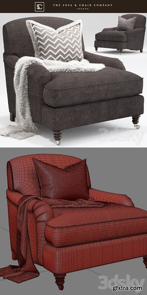 3dsky Pro - Howard _Turner_Bishop _English Arm _The sofa and chair company