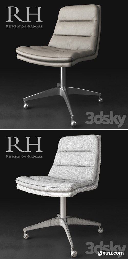 3dsky Pro - GRIFFITH LEATHER DESK CHAIR 3dsky Pro - GRIFFITH LEATHER DESK CHAIR