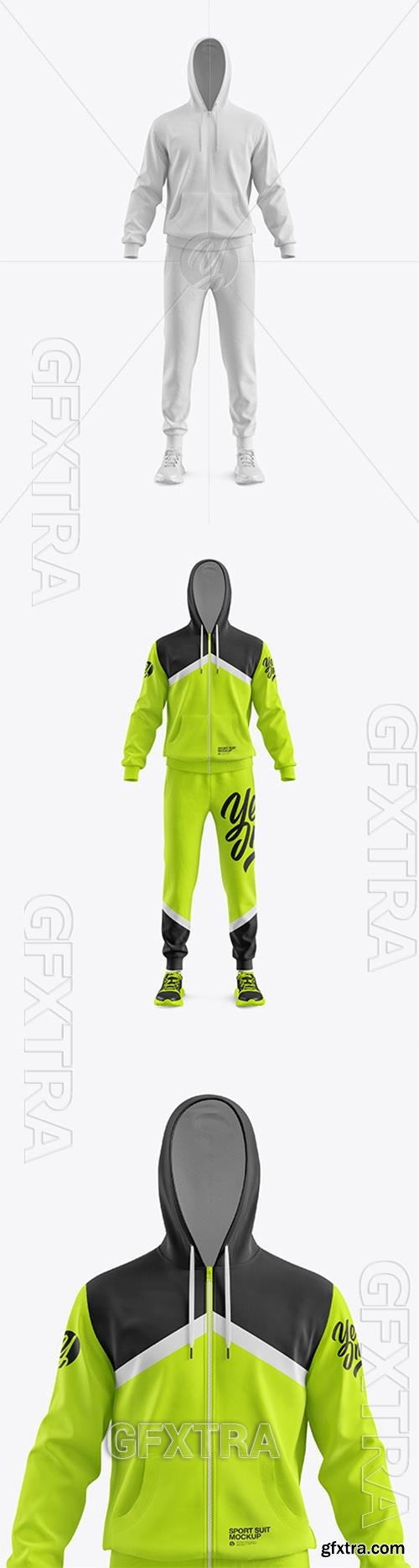 Mens Sport Suit Mockup - Front View 56528 Mens Sport Suit Mockup - Front View 56528