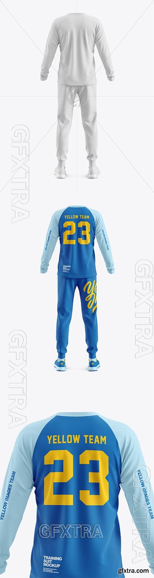 Mens Training Suit Mockup - Back View 57046