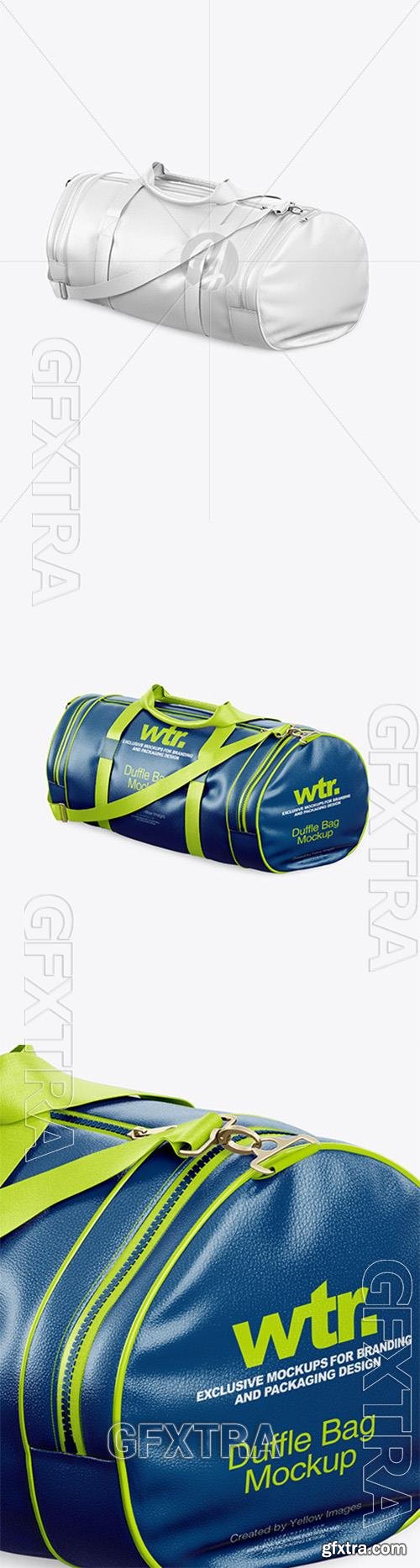 Leather Duffel Bag Mockup 57685 Leather Duffel Bag Mockup 57685
