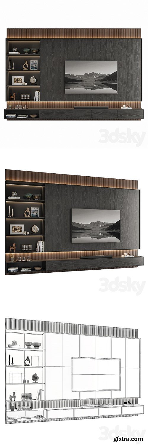 3dsky Pro - TV Wall Set | 002