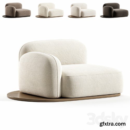 3dsky Pro - Faial One Armed Lounge Chair