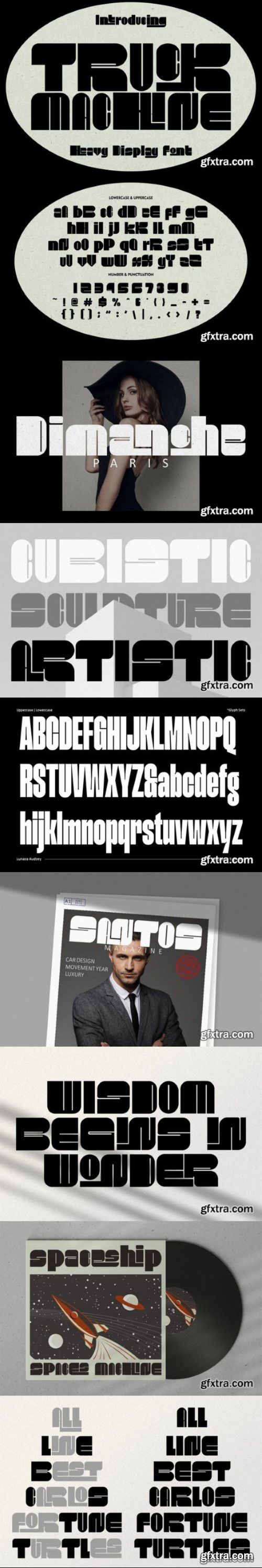 Truck Machine – Heavy Display Font