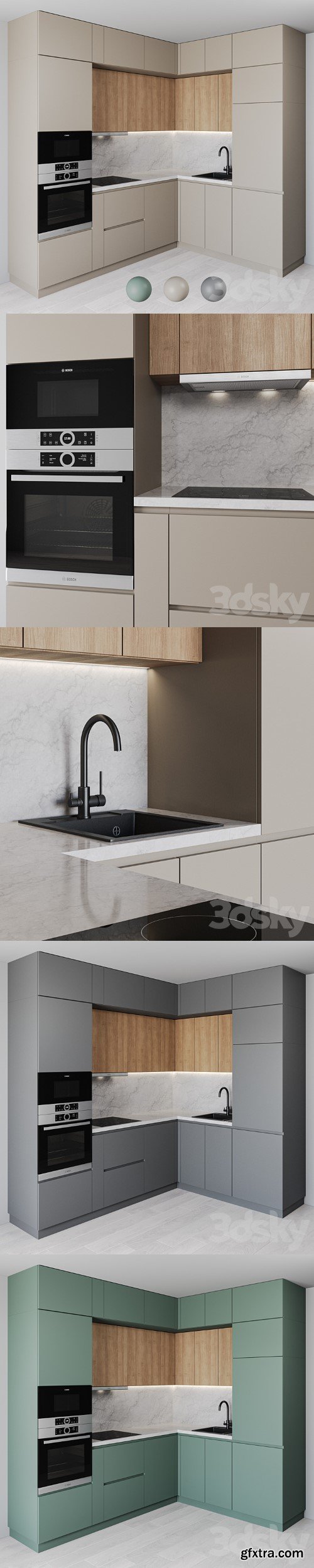 3dsky Pro - Kitchen in a modern style