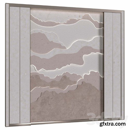 3dsky Pro - Headboard Stone wall panel