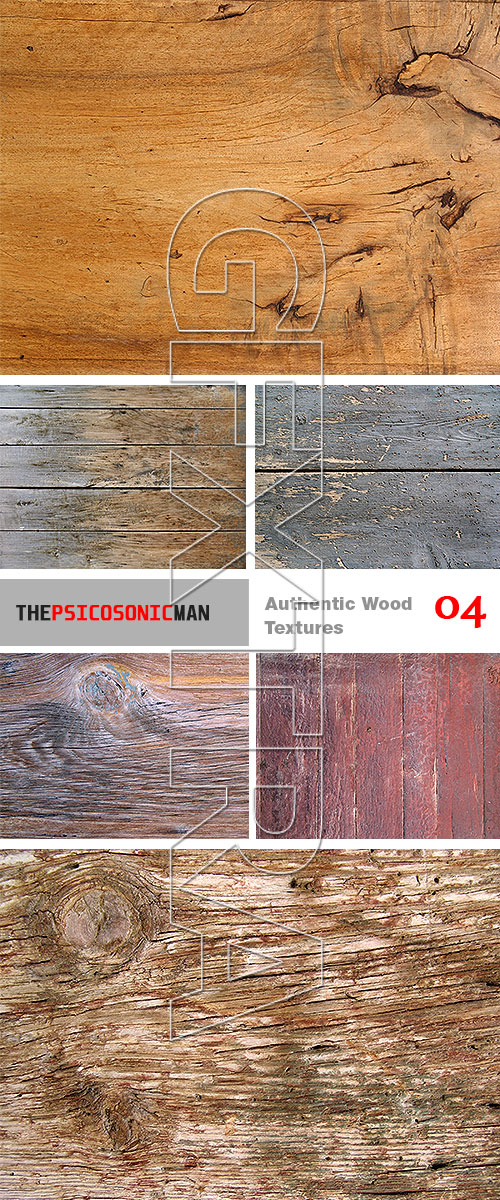 The PsicoSonic Man - Authentic Wood Textures 150xJPG