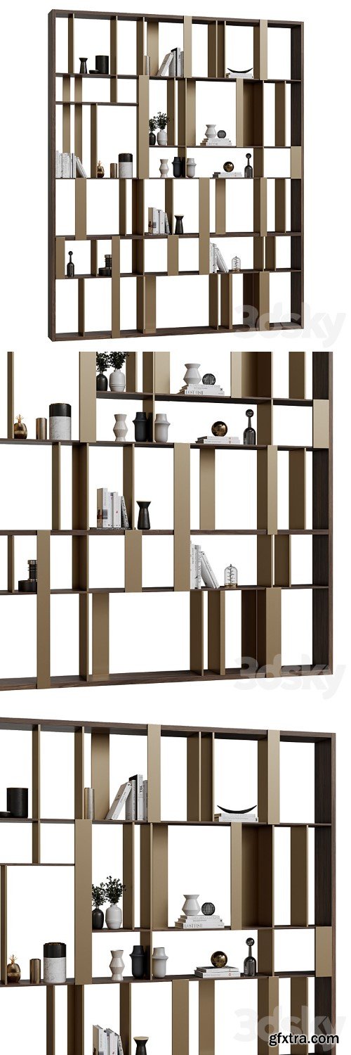 3dsky Pro - Shelf with decor 001