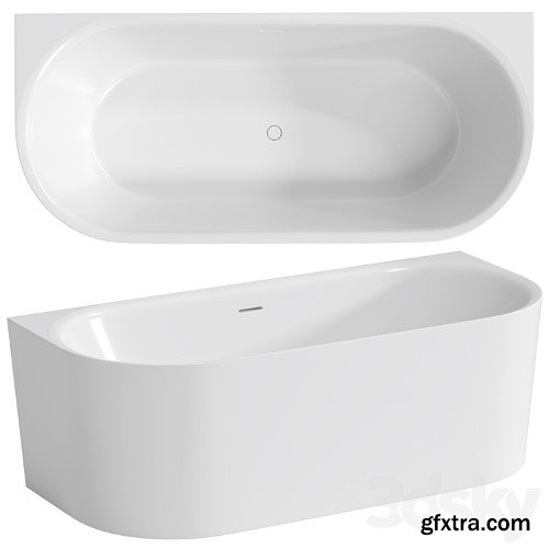 3dsky Pro - Knief Fresh Wall 180x80x60 Wall Bathtub