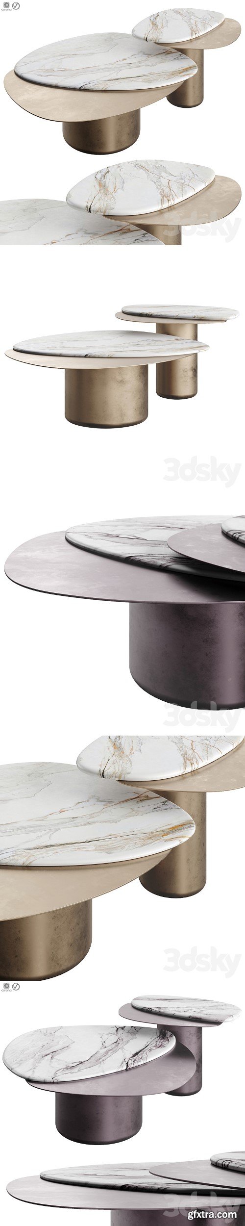 3dsky Pro - Natuzzi Italia Splash Coffee Table