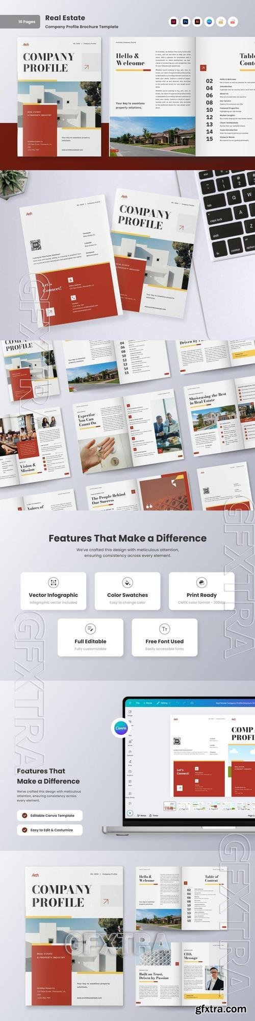 Minimalist Real Estate Company Profile Brochure RZ8VGSC