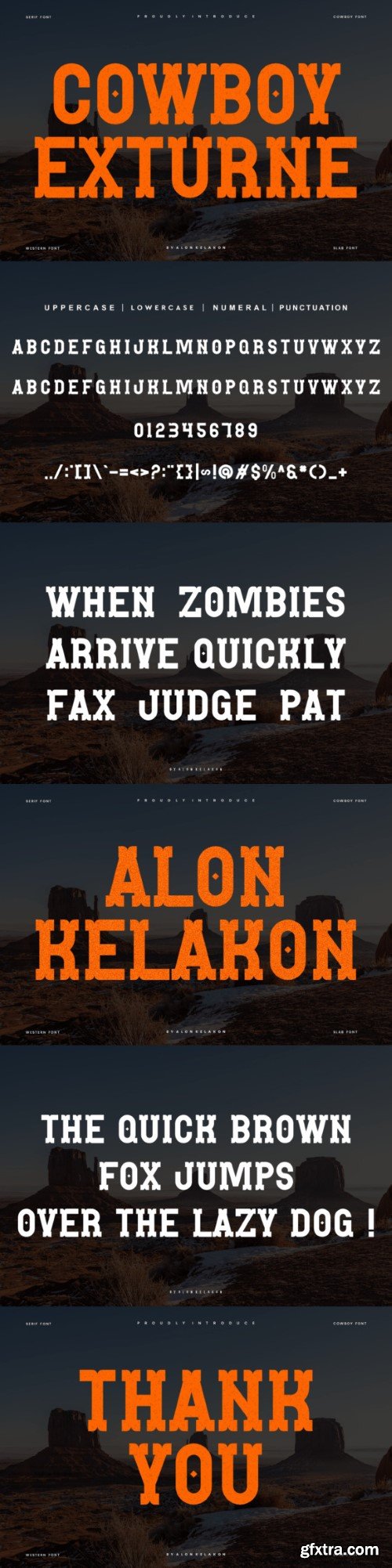 Cowboy Exturne Font
