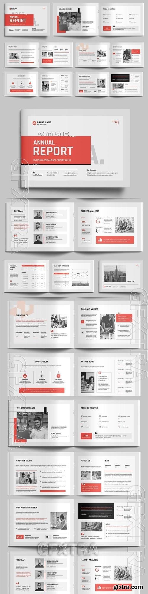 Professional Annual Report Template CQHGA9F
