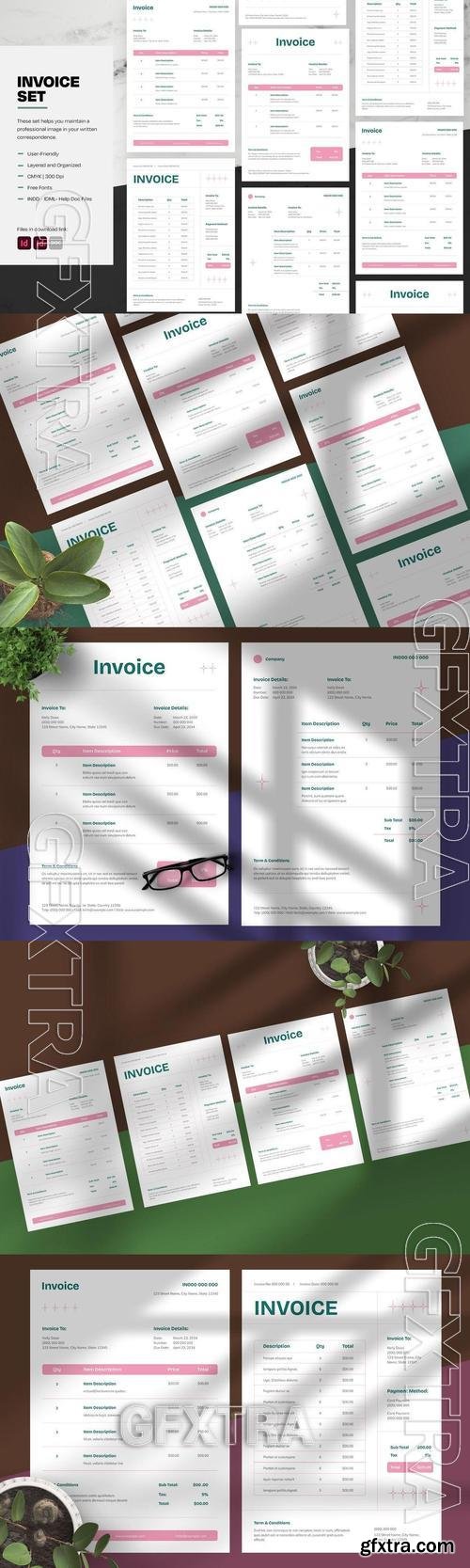 Aesthetic Invoice Set 27H3NJW