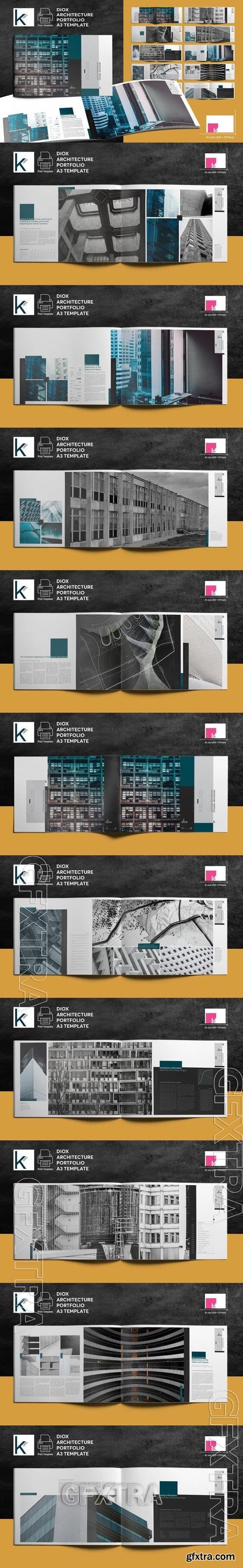 DiOX Architecture Portfolio A3 Template WWVG3P5