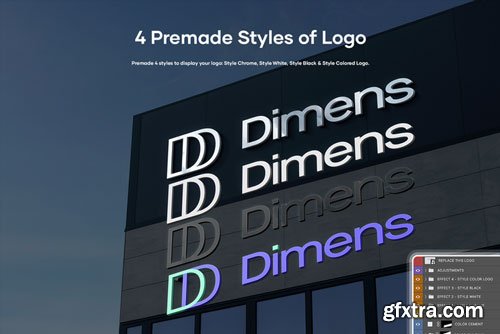 Asylab - 25 Logo Mockups Building Facades - V1