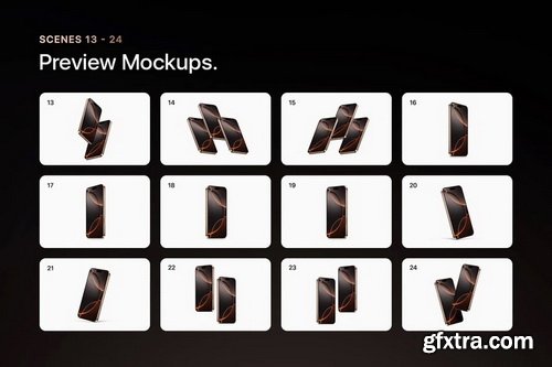 Asylab - iPhone 16 Pro - 24 Mockups Scenes