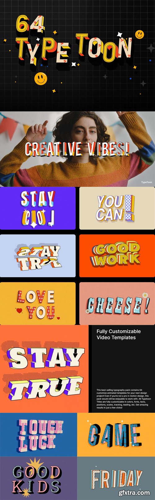 Pixflow - TypeToon Animated Title Templates Pixflow - TypeToon Animated Title Templates