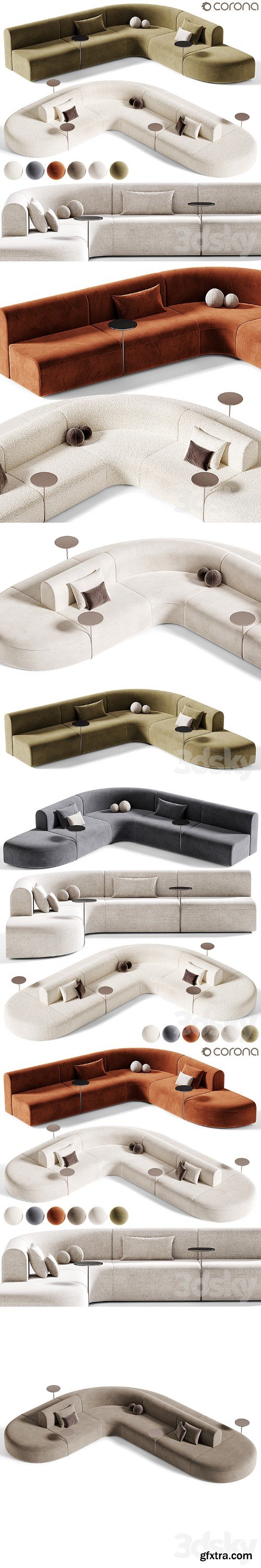 3dsky Pro - ARTIKO Sectional modular sofa