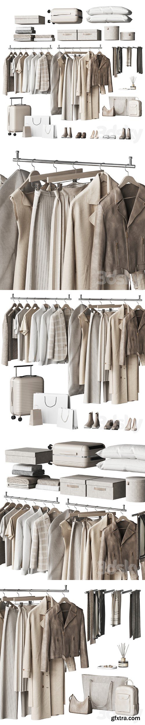 3dsky Pro - A set of clothes and accessories to fill a wardrobe or store and showroom