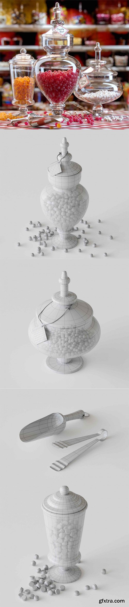 Candy in Jar - 3D Models