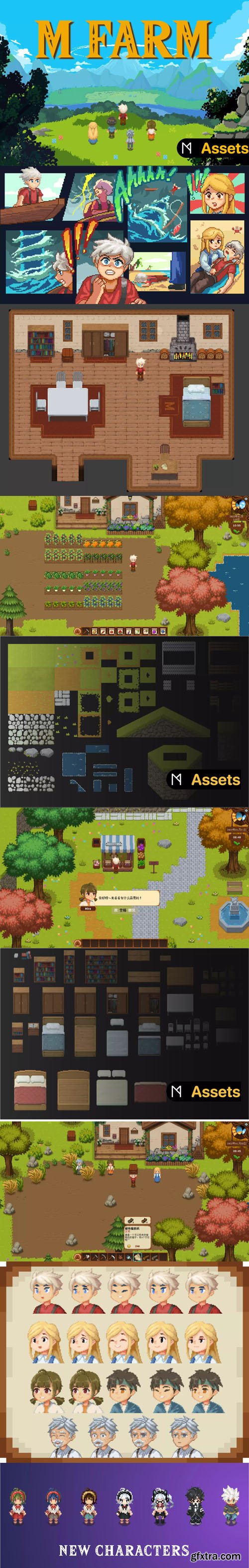 Unity Asset - M Farm RPG Assets Pack v1.3 Unity Asset - M Farm RPG Assets Pack v1.3