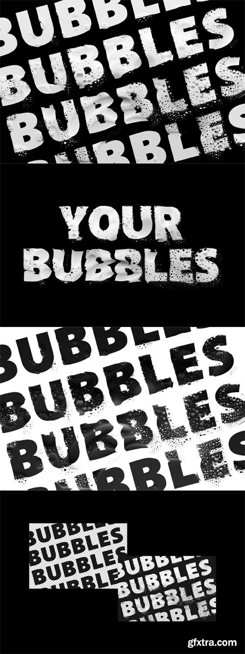 Distort Bubble Text Effect Distort Bubble Text Effect