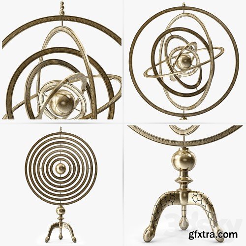 3dsky Pro - Arteriors Copernicus Armillary
