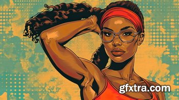 Vintage Style Illustrations of Pretty Womans in 1950's - 1