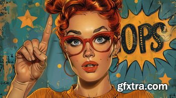 Vintage Style Illustrations of Pretty Womans in 1950's - 1