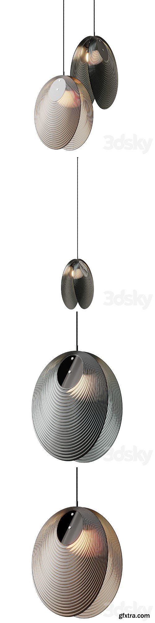 3dsky Pro - AMA crystal pendant lamp from Bomma