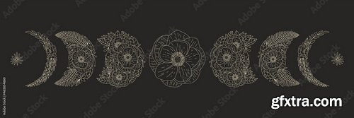 Astrology, Zodiacs &amp; Tarot Illustrations 12xEPS, 30xJPG