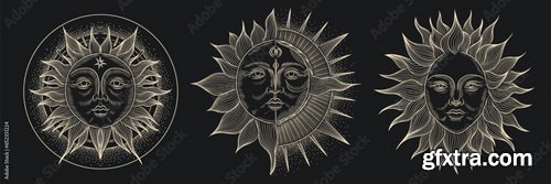 Astrology, Zodiacs &amp; Tarot Illustrations 12xEPS, 30xJPG