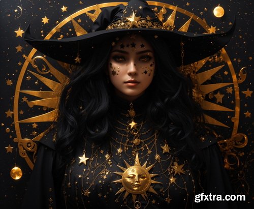 Astrology, Zodiacs &amp; Tarot Illustrations 12xEPS, 30xJPG