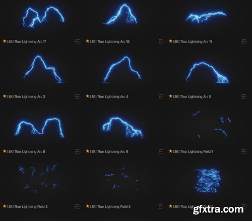 ProductionCrate -Super Lightning - 280 4K VFX Items