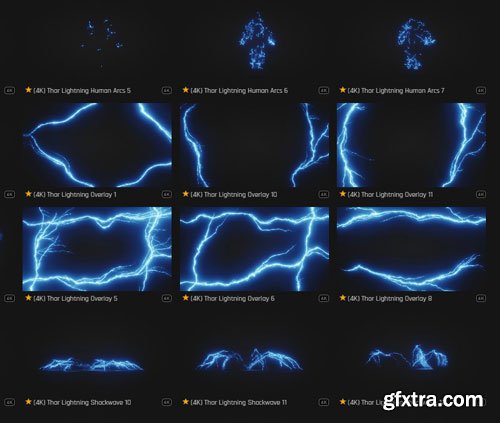 ProductionCrate -Super Lightning - 280 4K VFX Items