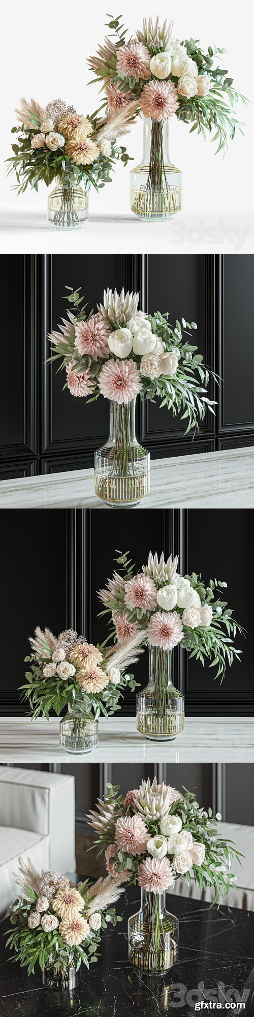 3dsky Pro - Flower Set 014 Dahlia