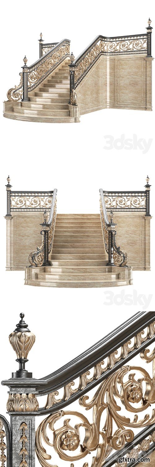 3dsky Pro - classical staircase