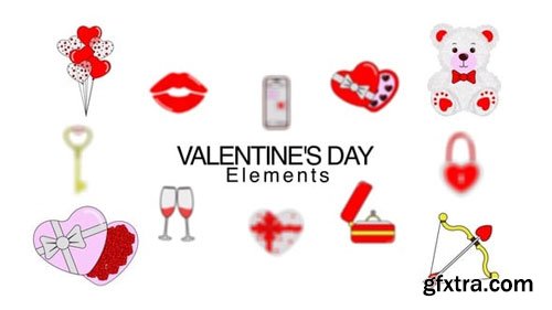 Videohive - Valentine's Day Elements - 56350184 Videohive - Valentine's Day Elements - 56350184