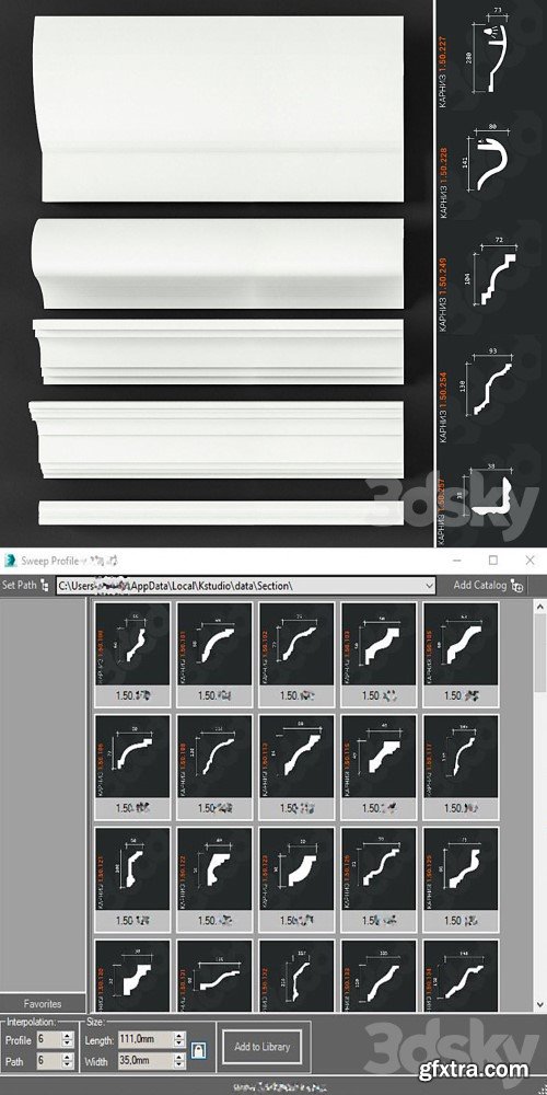 3dsky Pro - Set of cornices Europlast_13