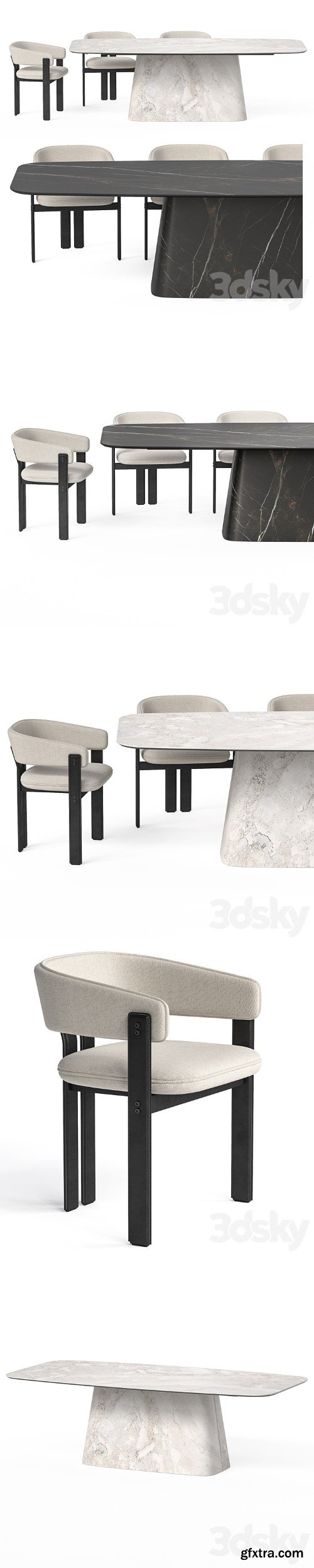 3dsky Pro - Cattelan Italia Napoleon and Meroni Igea Arm