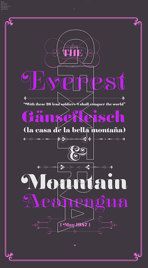 Reina Pro, Thicks &amp; Thins 8xOTF