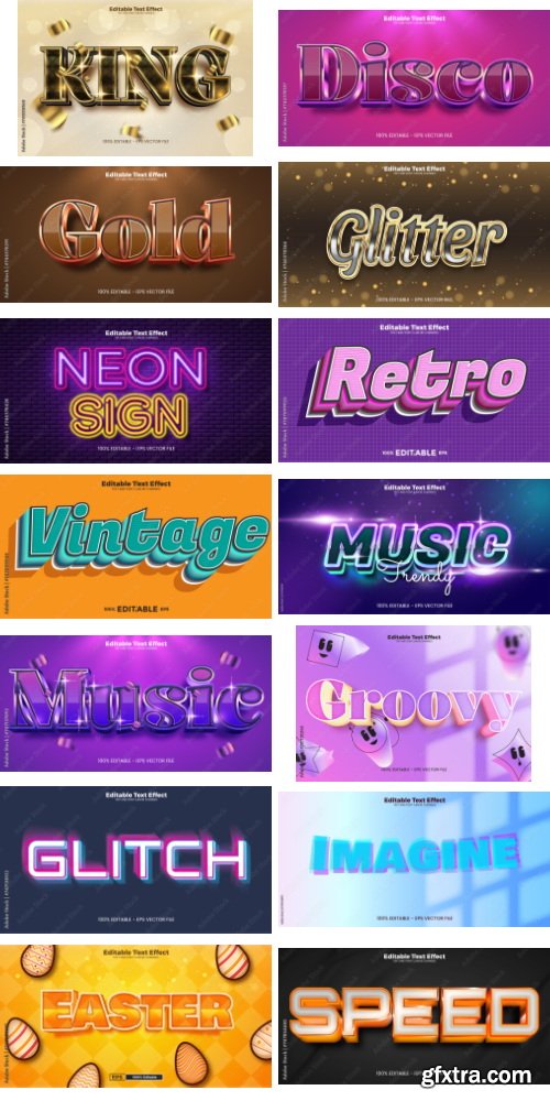 Editable Text Effect In Modern Trend Style 10 497xAI