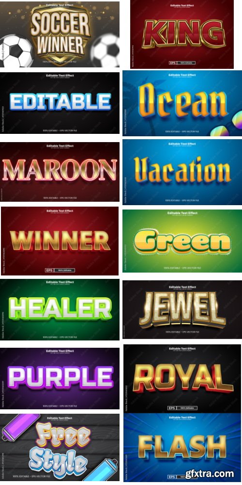 Editable Text Effect In Modern Trend Style 10 497xAI