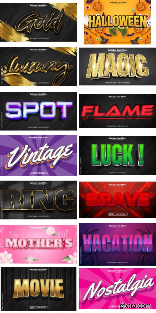 Editable Text Effect In Modern Trend Style 10 497xAI