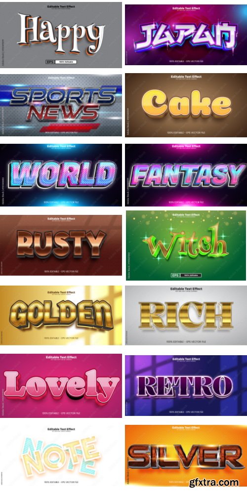 Editable Text Effect In Modern Trend Style 10 497xAI